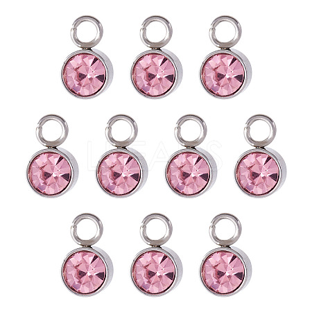 10Pcs Glass Rhinestone Charms STAS-TA0003-26A-1