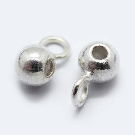 925 Sterling Silver Tube Bails STER-K167-047B-S-1
