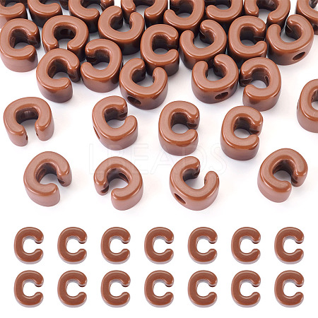 Opaque Acrylic European Beads OACR-TAC0019-006C-1