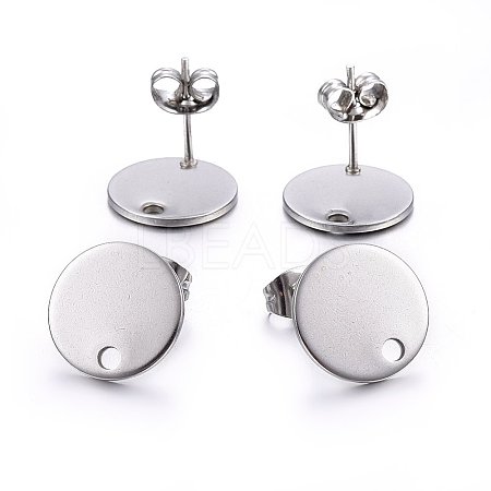 Non-Tarnish 304 Stainless Steel Stud Earring Findings LS-X-STAS-K184-01-03P-1