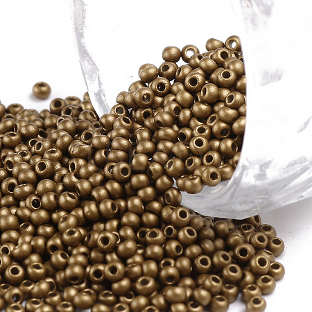 11/0 Grade A Baking Paint Glass Seed Beads LS-X-SEED-N001-A-1038-1
