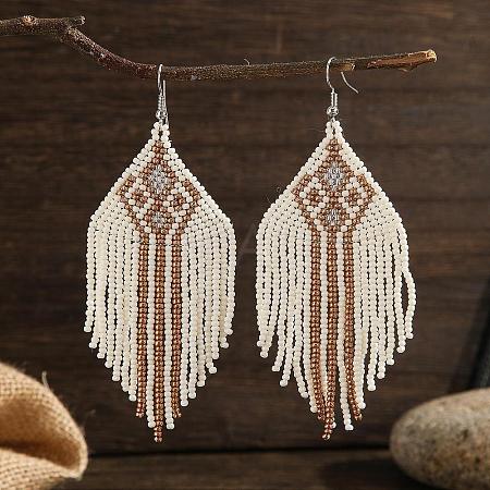 Bohemian Style Tassel Dangle Earrings NS4860-1