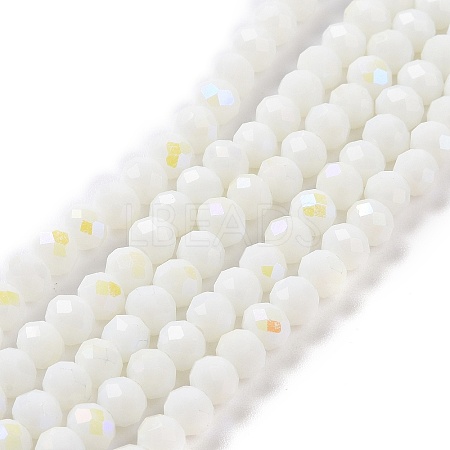 Electroplate Opaque Solid Color Glass Beads Strands LS-EGLA-A044-P3mm-L01-1