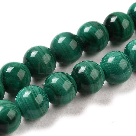 Natural Malachite Beads Strands G-F571-27A1-7mm-1