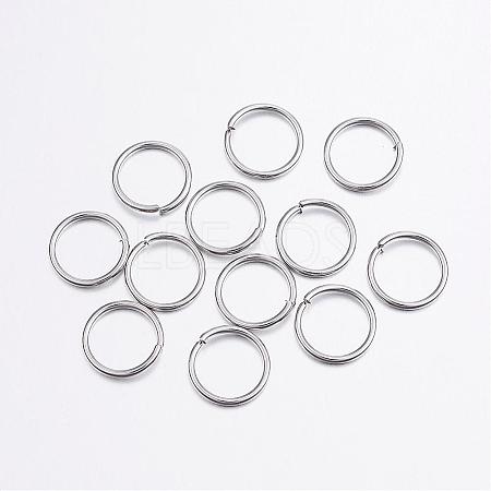 Tarnish Resistant 304 Stainless Steel Open Jump Rings STAS-P151-04-1