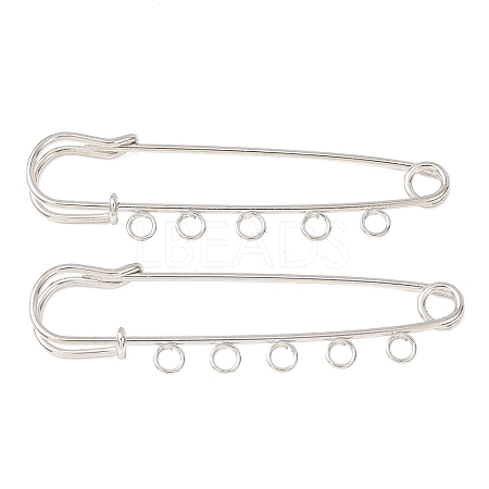Iron Safety Pins Brooch Findings RN-CBAB9AC-01P-1