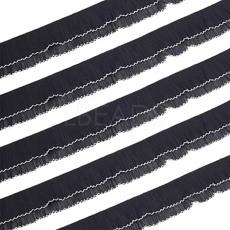 6 Yards 2-Layer Polyester Pleated Ribbon OCOR-FG0002-03A-1