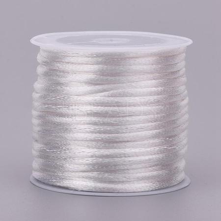 Nylon Satin Rattail Cords NWIR-L006-1mm-01-1