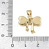 Brass Micro Pave Cubic Zirconia Pendants KK-D376-05G-3