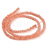 Baking Paint Imitation Jade Glass Bead Strands DGLA-A034-J8MM-A34-5