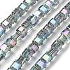 Electroplate Glass Beads Strands EGLA-H108-01A-FR01-1