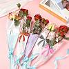 Bowknot Print Transparent PE Cone Flower Sleeves ABAG-FZC0002-001F-4