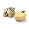 Ion Plating(IP) 304 Stainless Steel Charm STAS-Q254-34G-2