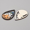 Halloween Theme Single Face Printed Aspen Wood Big Pendants WOOD-TAC0018-09H-2