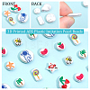 27Pcs 9 Style 3D Printed ABS Plastic Imitation Pearl Beads KY-NB0001-56-4