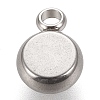 Non-Tarnish 304 Stainless Steel Pendant Cabochon Settings X-STAS-K202-03A-P-2