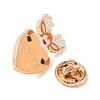 Christmas Theme Heart Enamel Pins JEWB-Z043-01G-4