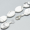 Natural Howlite Beaded Necklaces NJEW-S402-10-2