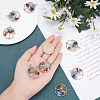 Chakra Themed Natural & Synthetic Gemstone Pendants G-SC0002-23P-3