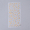 Waterproof Self Adhesive Hot Stamping Stickers Sets X-DIY-L030-07F-1