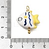 Ocean Themed Hand Painted Ceramic Porcelain Pendants PR-CBA0027-05G-07-3