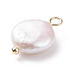 Natural Baroque Pearl Keshi Pearl Pendants X-PALLOY-JF01494-01-3