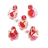 UV Plating Opaque Acrylic Pendants OACR-S142-03-2