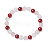 3Pcs Round Natural Mixed Gemstone Beads Stretch Bracelets for Women BJEW-TA00568-3