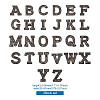 Alphabet Resin Rhinestone Patches DIY-TAC0005-45H-17