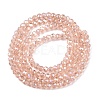 Electroplate Glass Beads Strands EGLA-A044-T1mm-B21-3