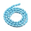 Electroplate Glass Beads Strands EGLA-A037-P6x8mm-B06-2