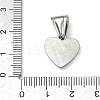 304 Stainless Steel Pendants STAS-D225-05P-3