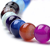 Natural Striped Agate/Banded Agate Beads X1-G-S259-04J-8mm-3