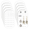 10Pcs Acrylic Earring Organizer Display Cards EDIS-WH0012-49B-1