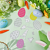 2 Styles Easter Cutting Dies Stencils DIY-CP0012-04-3