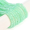 Baking Painted Transparent Glass Beads Strands DGLA-F029-J2mm-05-1