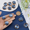 12Pcs ABS Plastic Shank Buttons BUTT-GF0003-47A-3