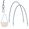   2Pcs Zinc Alloy Wheat Chain Bag Handles FIND-PH0009-82C-1