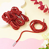 4Pcs Rhinestone Round Cord Shoelace FIND-TA0010-44P-02-7