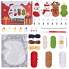 1Set Christmas Theme DIY Crochet Kit for Beginners DIY-SC0027-78A-1