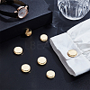 8Pcs 2 Styles Alloy Cufflinks BUTT-GA0001-34G-4