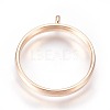 Alloy Open Back Bezel Pendants PALLOY-WH0030-01G-1