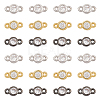 CHGCRAFT 30Pcs 3 Colors Brass Micro Pave Cubic Zirconia Links KK-CA0001-36-1