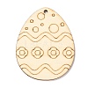 DIY Crafts Easter Egg Shape Cutouts Pendants AJEW-P087-B01-08-2