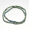 Cube Electroplate Non-magnetic Synthetic Hematite Beads Strands G-P110-03-2