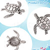 12Pcs Turtle Alloy Lapel Pinks for Backpack Clothes JEWB-CA0001-88AS-4