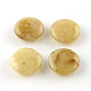 Flat Round Imitation Gemstone Acrylic Beads LS-OACR-R051-19-1