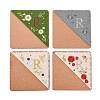 4Pcs Letter Personalized Hand Embroidered Corner Bookmarks JX587R-1