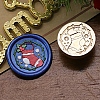 Christmas Series Wax Seal Brass Stamp Head LS-AJEW-M037-01G-11-1