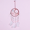Woven Net/Web with Feather Hanging Decoration for Girl's Room PW-WG45302-02-1